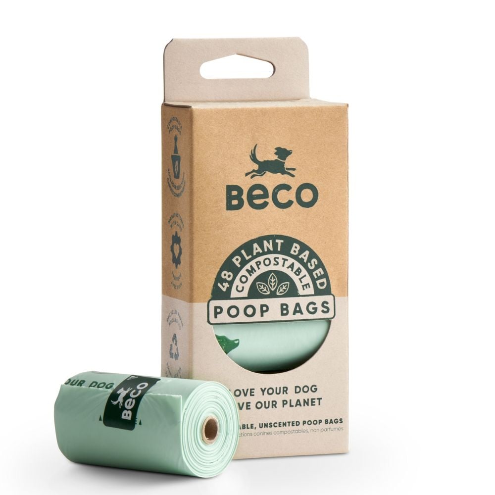 Beco poop bags compostable | travel pack 48 (4x12)