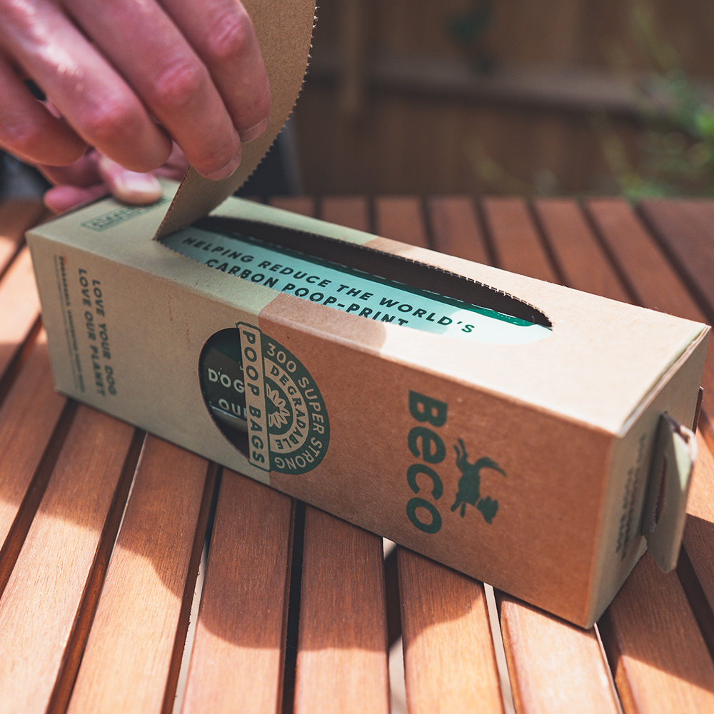 Beco poop bags recycled | unscented single roll dispenser (300)