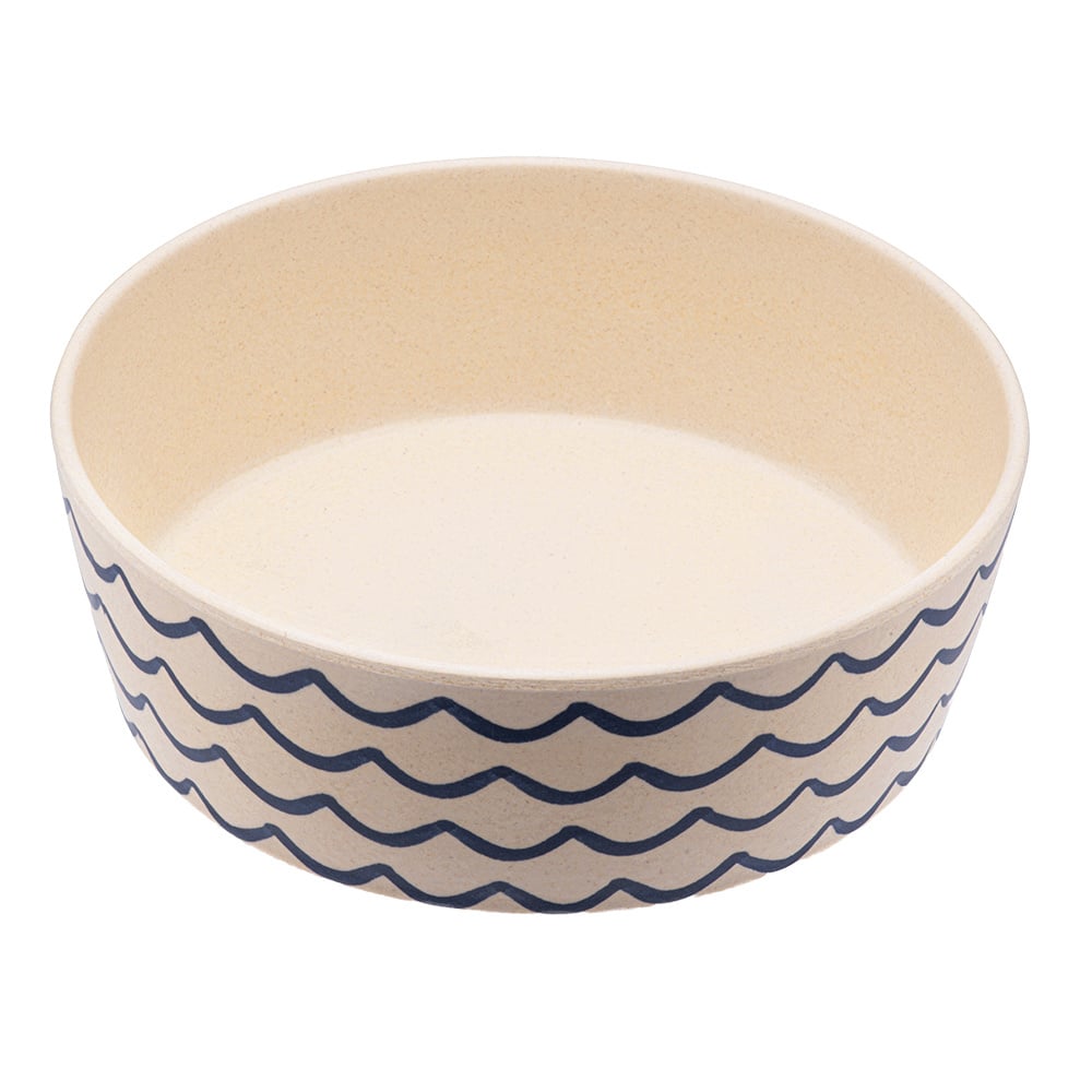 Beco voer- en waterbak printed | golven, small - 850 ml