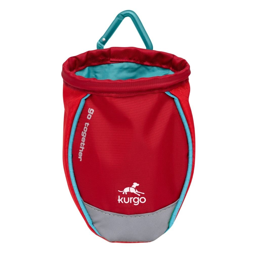 Kurgo go stuff it treat bag | chili rood