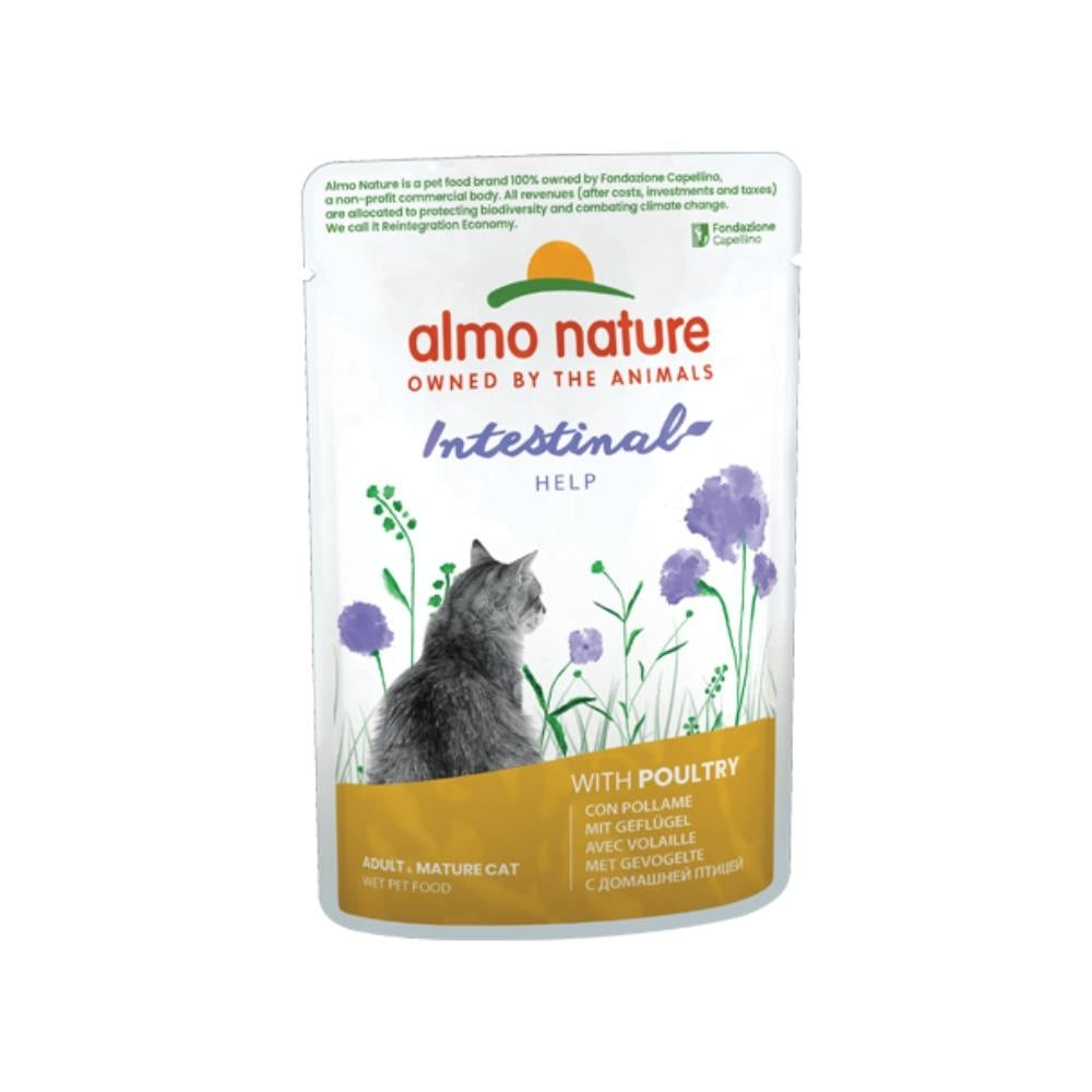 Intestinal help natvoer kat zakjes vis gevogelte