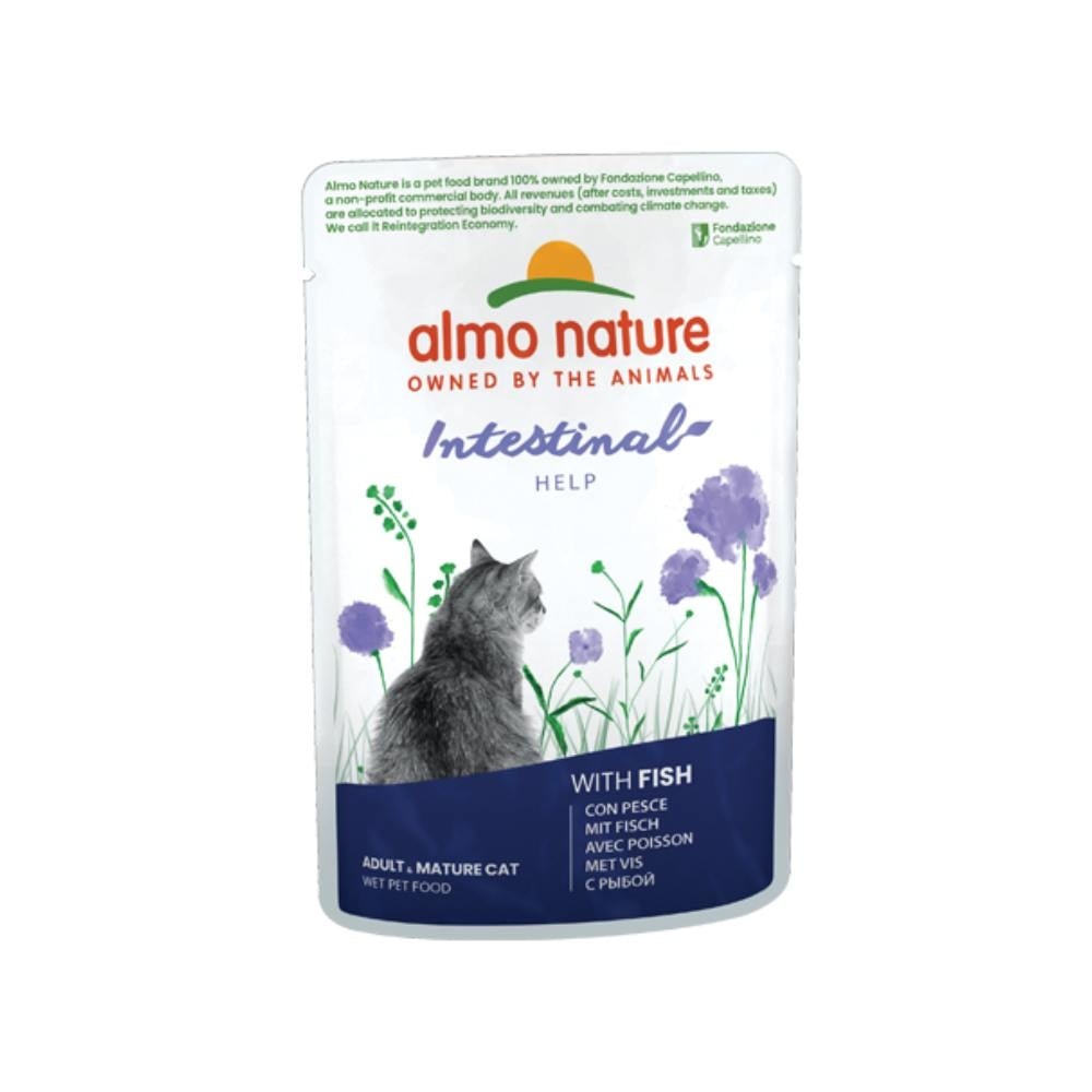 Intestinal help natvoer kat zakjes vis gevogelte