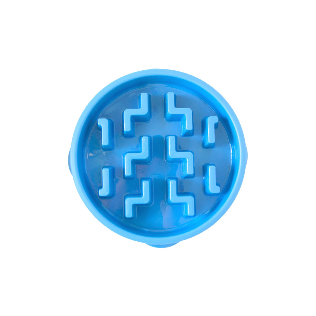 Outward hound fun feeder slo bowl | blauw, 4 cups - 950 ml