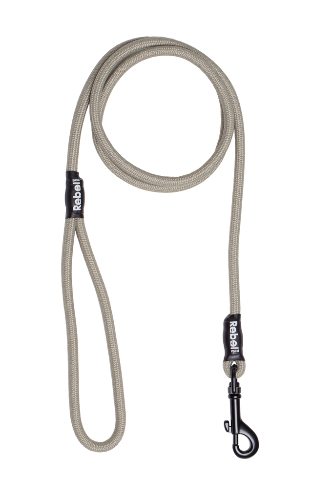 Rebel petz basic leash | taupe, s - 8 mm x 140 cm