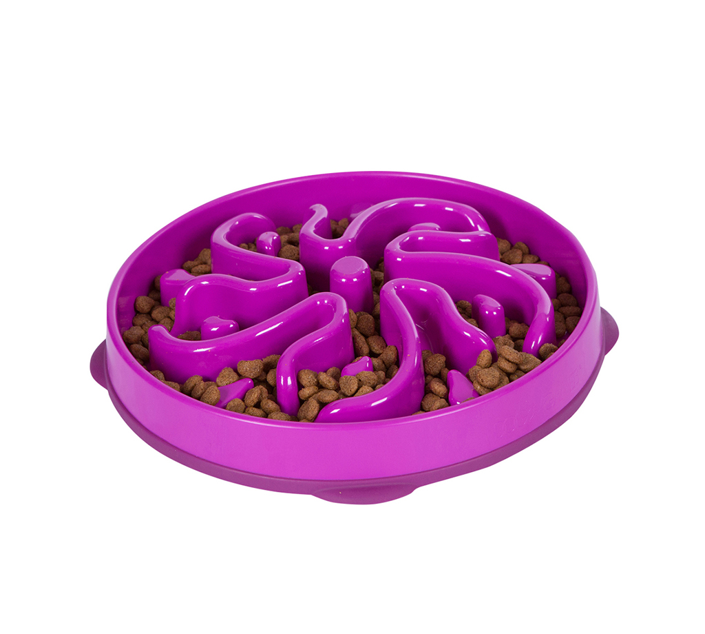 Outward hound fun feeder slo bowl | paars, 950 ml