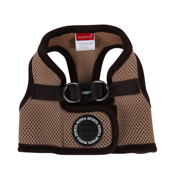 Puppia soft vest harnas | beige large - nek 34 cm, borst 43-45 cm