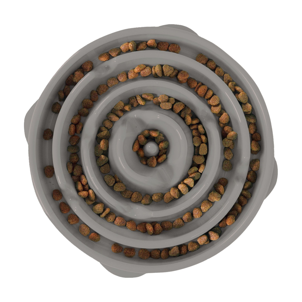 Outward hound fun feeder slo bowl | grijs 4 cups - 950 ml