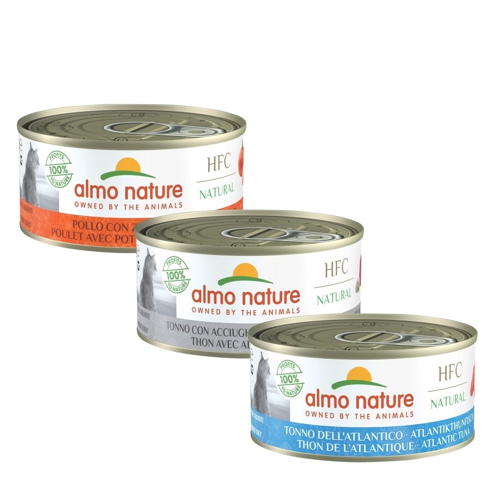 Hfc natvoer kat - natural -  blik - 24 x 150g