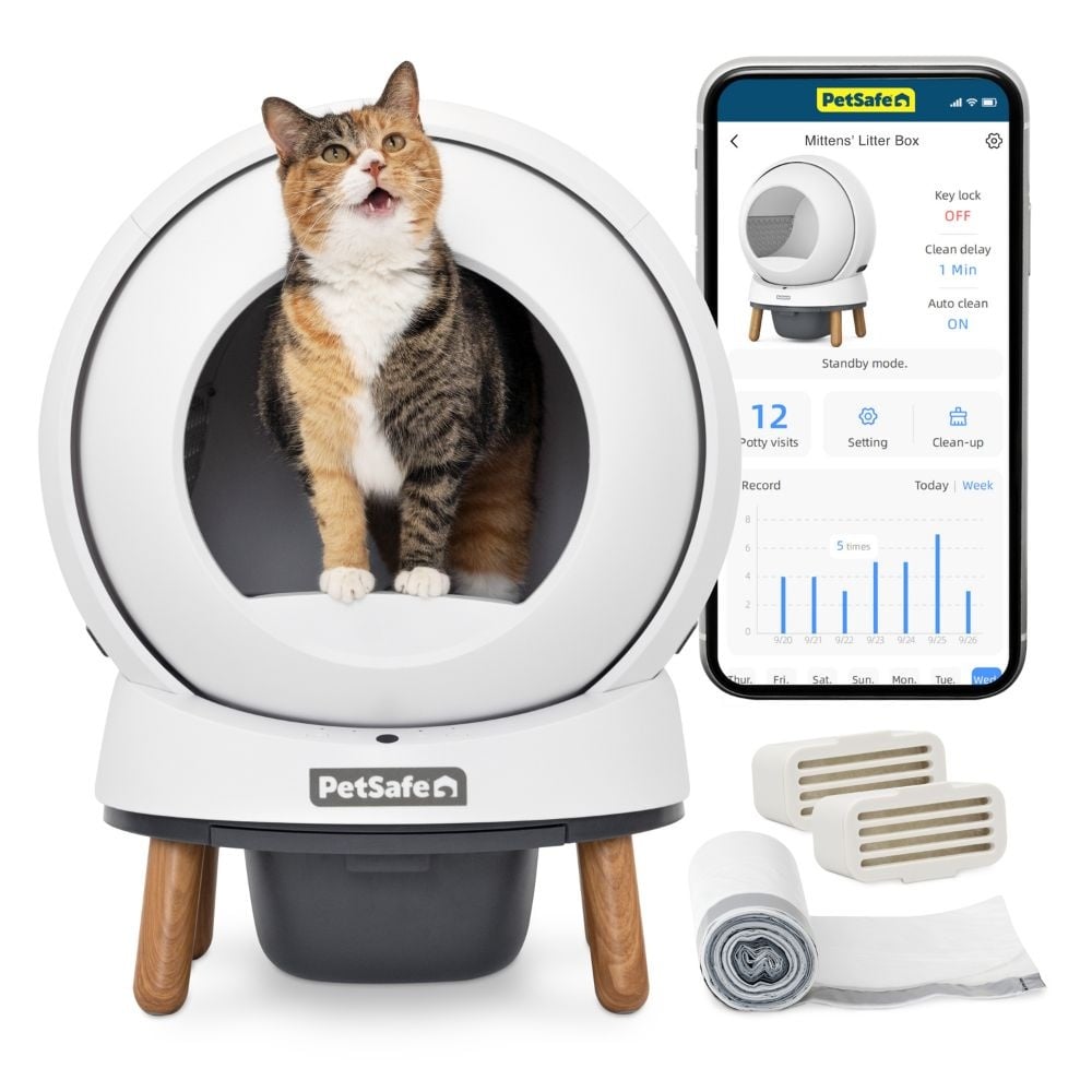Petsafe scoopfree smartspin™ kattenbak | zelfreinigend