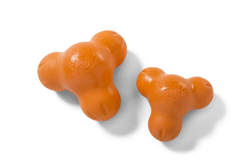 West paw zogoflex tux | tangerine oranje, small - 10 cm