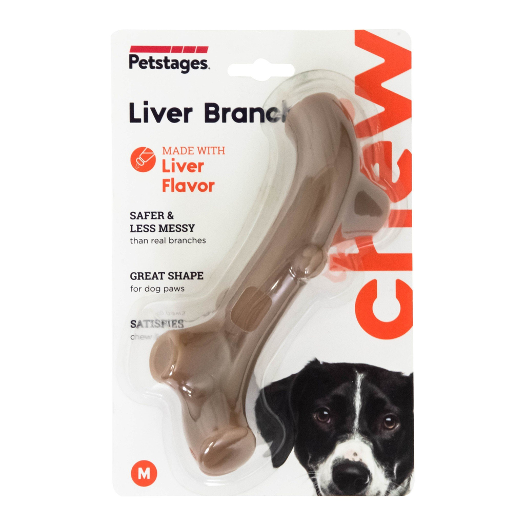 Petstages kauwbot liver branch | medium - 18 cm