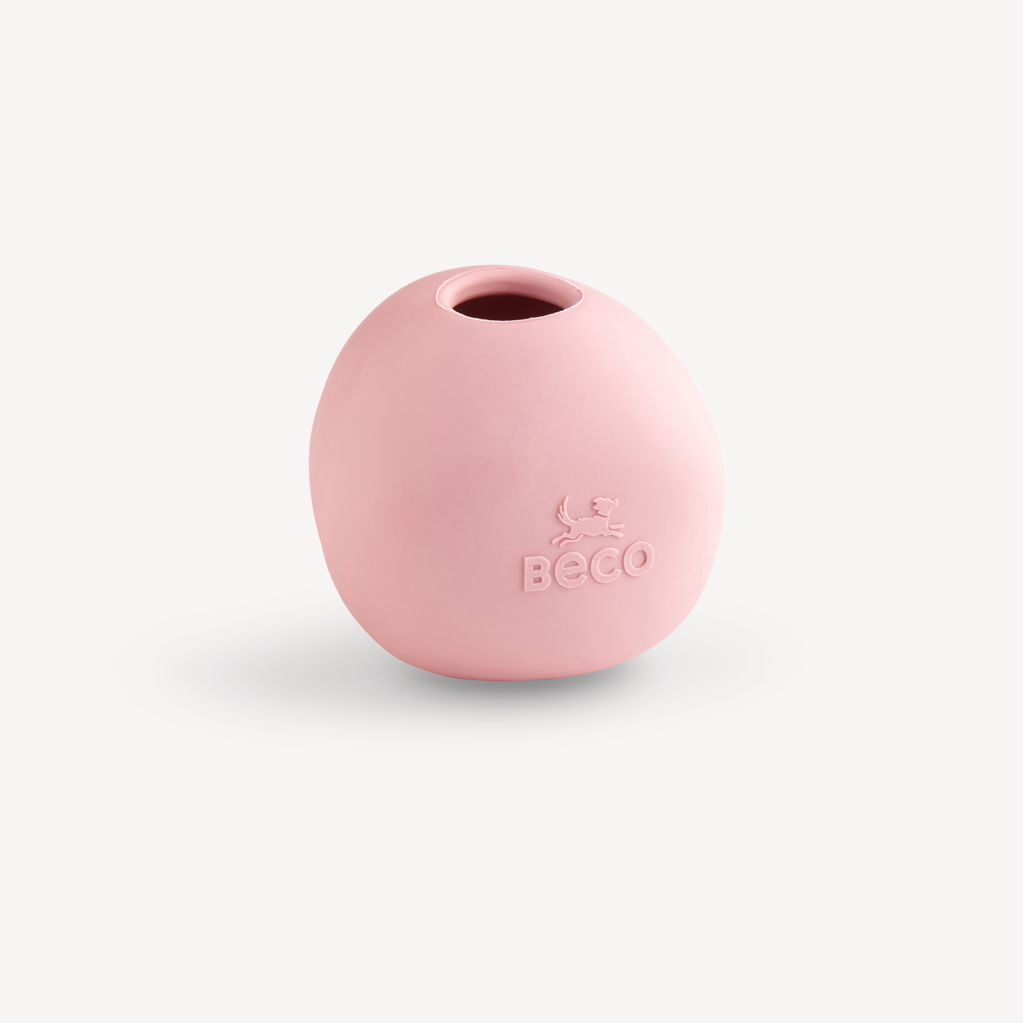 Beco wobble ball roze - stuiterbal van natuurlijk rubber