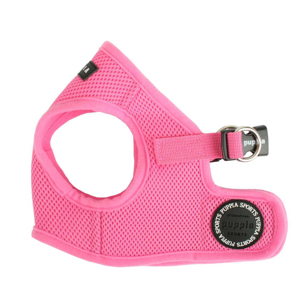Puppia soft vest harnas | roze, maat medium (nek 29 cm, borst 37-39 cm)