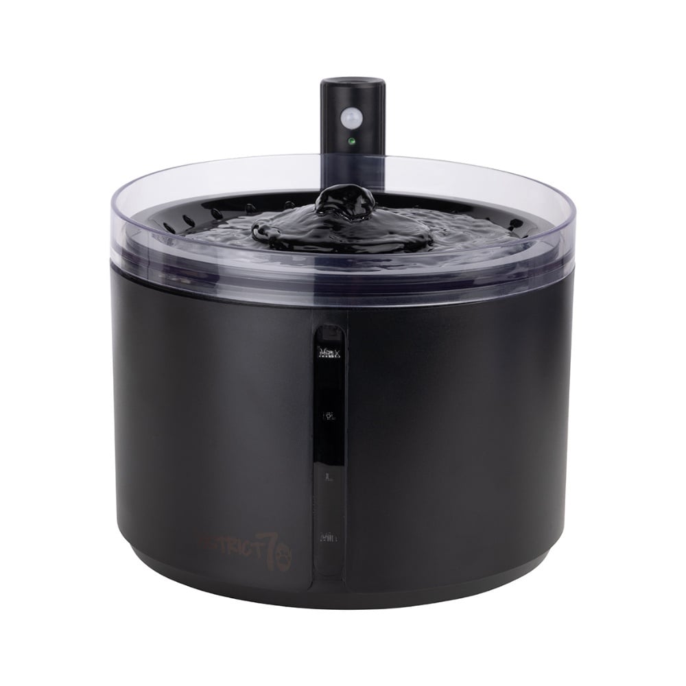 District 70 flow 2.2 l draadloze drinkfontein | zwart