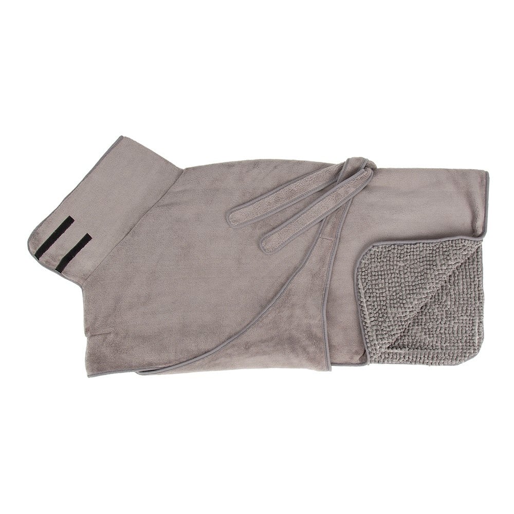 Scruffs expedition deluxe dog drying coat | grey, maat s