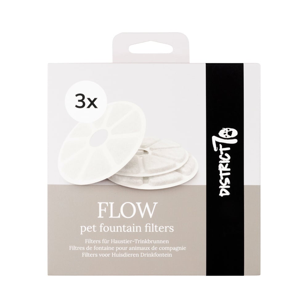 District 70 flow koolstoffilters - 3 stuks | perfecte luchtfiltering
