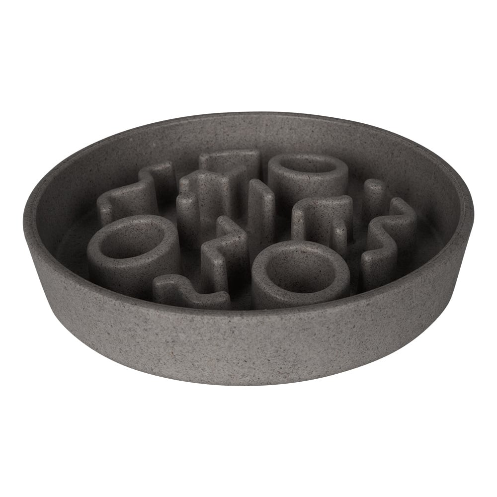 District 70 bamboo slow feeder katten | grey - ø13,5 cm
