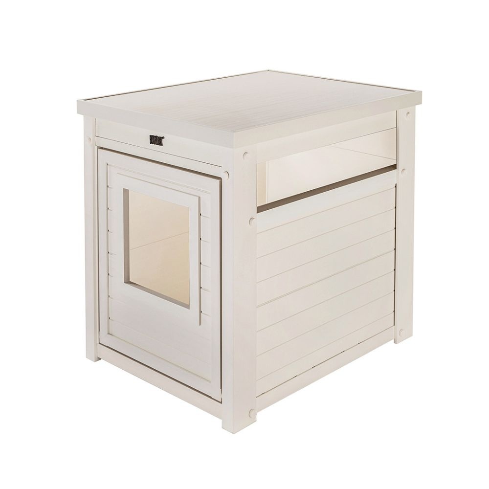 New age pet litter loo kattentoilet | antique white bijzettafel