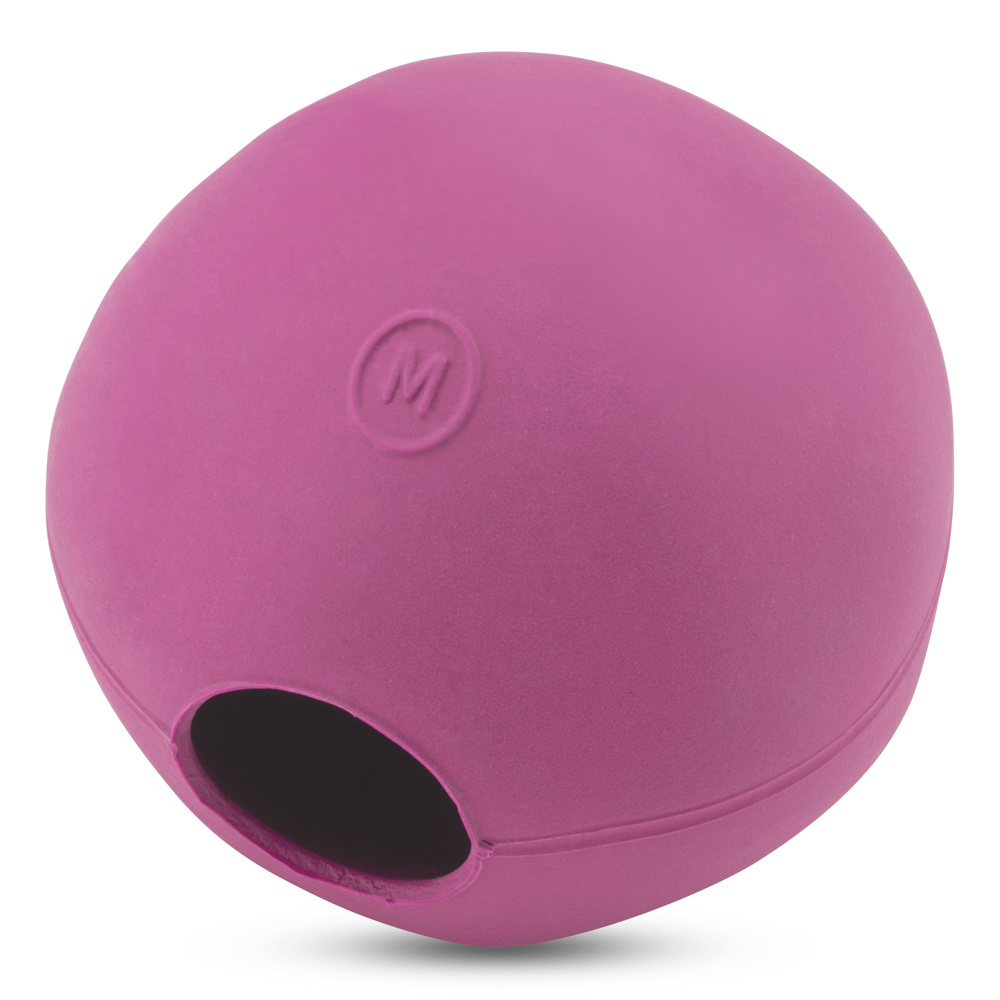 Beco rubber ball roze medium - 6,5 cm – natuurlijk rubber