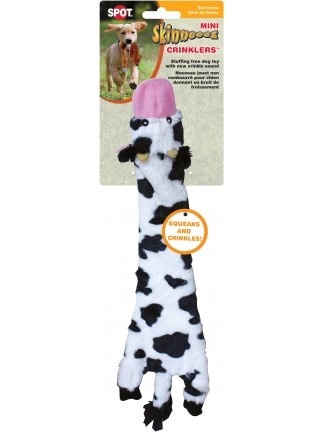 Skinneeez hondenknuffel farm plush cow small – zacht en plat