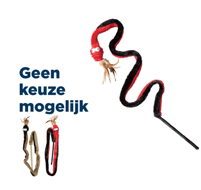 Kong kat snake teaser | assorti 143x4x4,5 cm