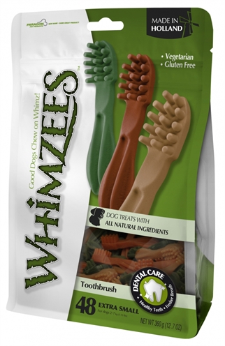 Whimzees tandenborstel | xs 6,5 cm - 48 st
