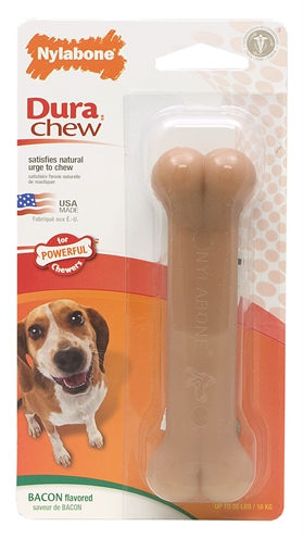 Nylabone dura chew | harde bijters tot 16 kg - baconsmaak
