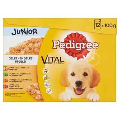 Pedigree maaltijdzakjes junior in gelei | 100 gr multipack