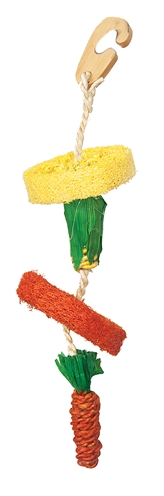 Critter's choice happy pet natural loofah speelgoed | 30 cm
