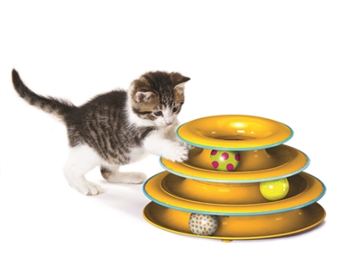 Petstages tower of racks | oranje speelgoed voor katten