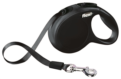 Flexi rollijn classic tape | xs 3mtr - zwart