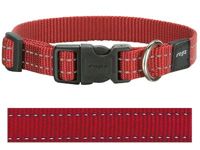 Rogz for dogs snake halsband rood | 16mm, 26-40cm