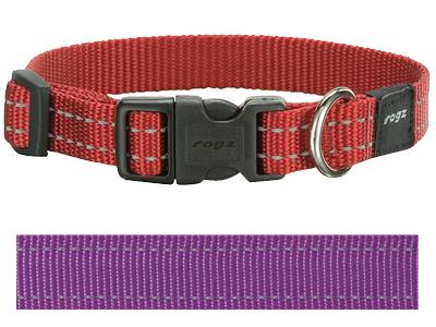 Rogz for dogs snake halsband paars | 16mm x 26-40 cm