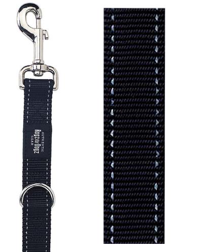Rogz for dogs lumberjack multipurpose lijn zwart | 25mm x 1,6m