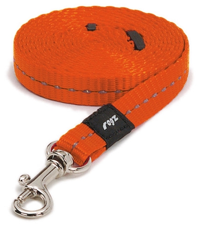 Rogz for dogs nitelife lijn | oranje 11mmx1,8m