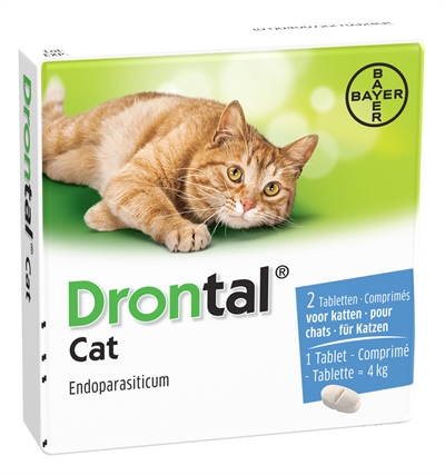 Bayer drontal ontworming kat | 2 tabletten