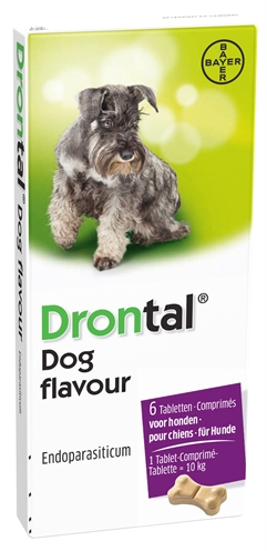 Bayer drontal tasty ontworming hond | 6 tabletten