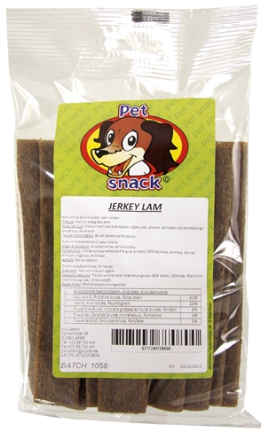 Petsnack lam / rijst jerkey's