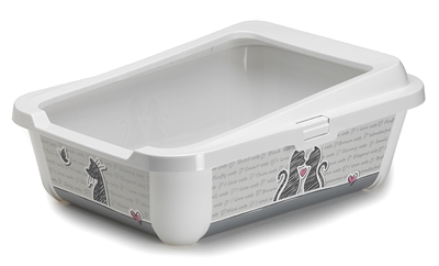 Moderna trendy cat kattenbak open | 39x51x19 cm cats in love