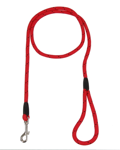 Rosewood hondenriem touw rood/zwart | 162 cm