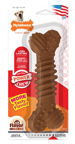 Nylabone dura chew textured bone | medleysmaak, 19x6,5x4 cm