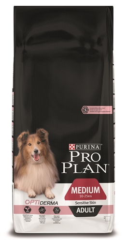 Pro plan dog adult medium sensitive skin | 14 kg