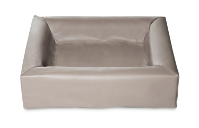Bia bia bed kunstleer hoes hondenmand taupe | 70x60x15 cm