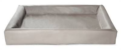 Bia bia bed kunstleer hoes hondenmand | taupe 100x80x15 cm