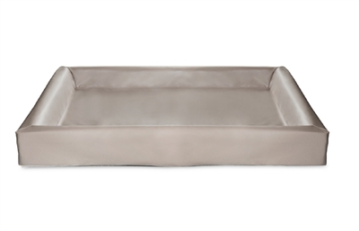 Bia bia bed kunstleer hoes taupe | bia-7 120x100x15 cm