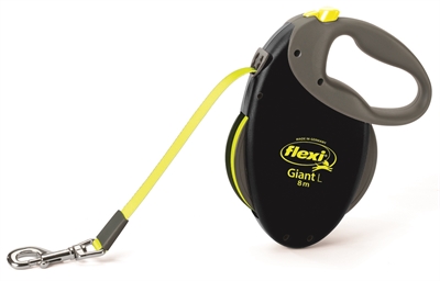 Flexi rollijn giant tape neon zwart / geel | l 8 mtr