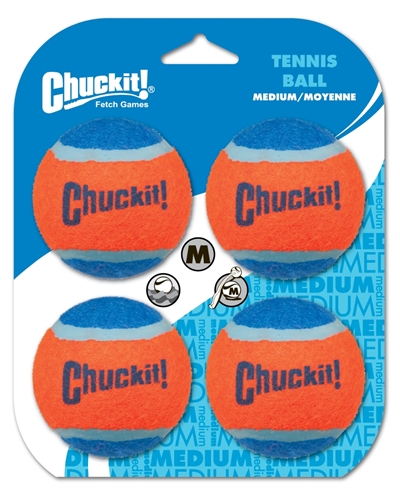 Chuckit tennisbal medium 6 cm | 4 stuks