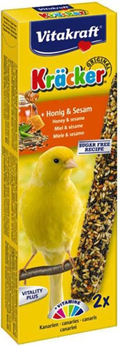 Vitakraft kanarie kracker honing 2 in 1 | gezonde snack
