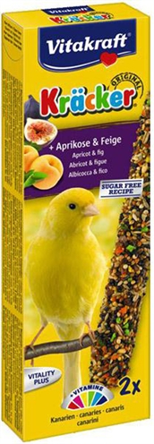 Vitakraft kanarie kracker fruit | 2 in 1 snack voor vogels