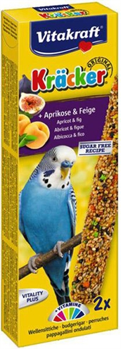 Vitakraft parkiet kracker fruit | 2 in 1 snack voor parkieten